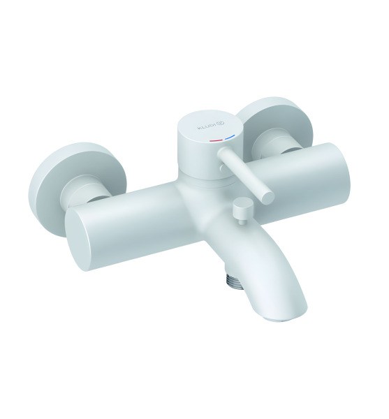 Смеситель для ванны Kludi Bozz 386915376, белый матовый, белый матовый