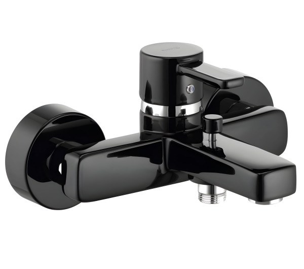 Смеситель для ванны Kludi Zenta 386708675, черный, черный