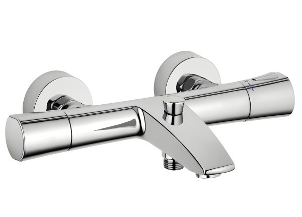Смеситель для ванны Kludi Zenta 351010538 с термостатом, хром с термостатом, хром