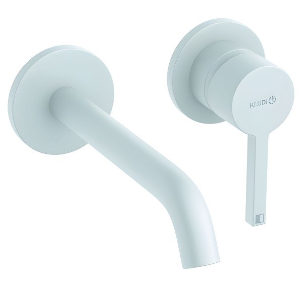 Смеситель для раковины Kludi Nova Fonte Pura 202445315, белый матовый встраиваемый, белый матовый