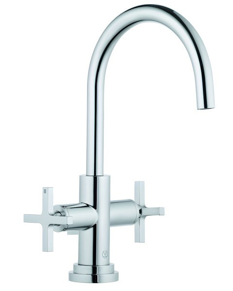 Смеситель для раковины Kludi Nova Fonte Classic 201180520, хром с донным клапаном, хром