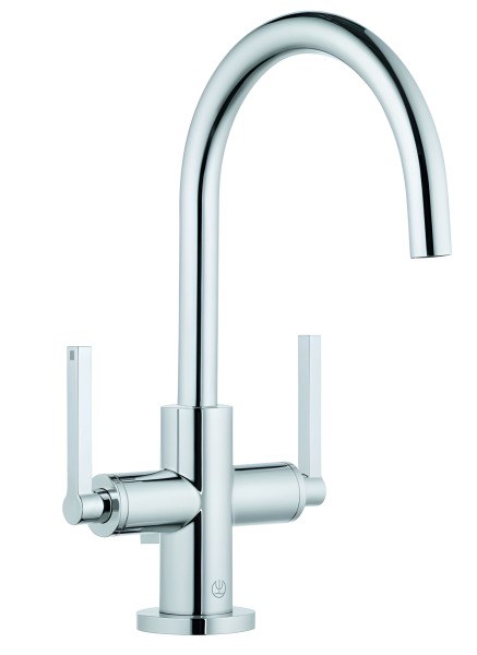 Смеситель для раковины Kludi Nova Fonte Puristic 201180515, хром с донным клапаном, хром