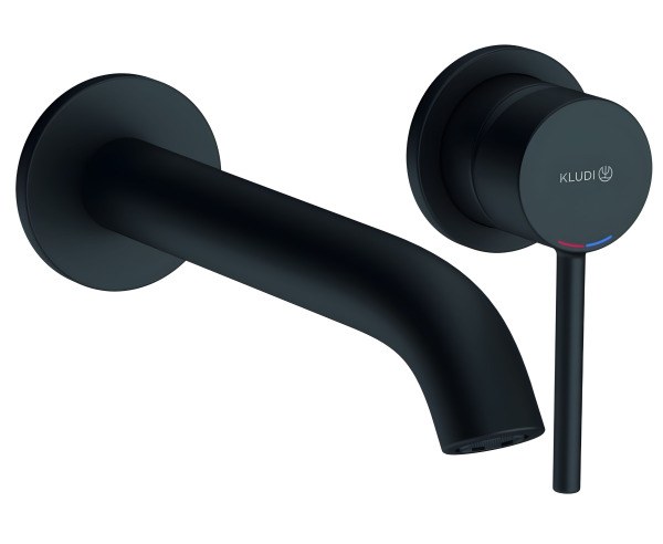 Смеситель для раковины Kludi Bozz 382453976, черный матовый встраиваемый, черный матовый