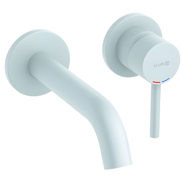 Смеситель для раковины Kludi Bozz 382445376, белый матовый встраиваемый, белый матовый