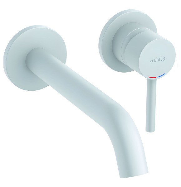 Смеситель для раковины Kludi Bozz 382455376, белый матовый встраиваемый, белый матовый