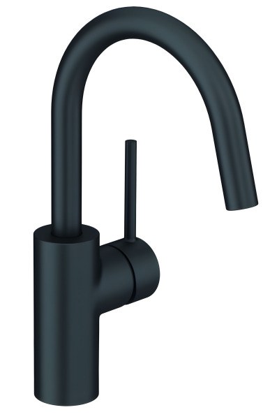 Смеситель для раковины Kludi Bozz 380283976, черный матовый, черный матовый