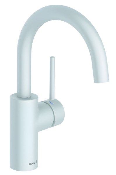 Смеситель для раковины Kludi Bozz 380285376, белый матовый, белый матовый