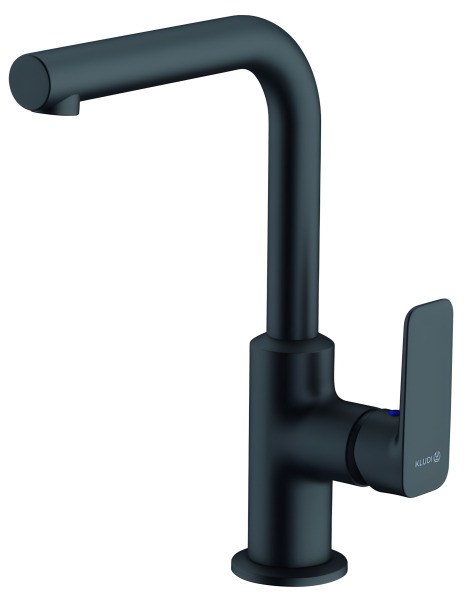 Смеситель для раковины Kludi Pure&Style 400243975, черный матовый