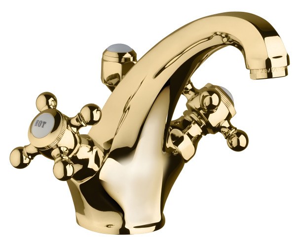 Смеситель для раковины Kludi Adlon 510104520, золото, золото