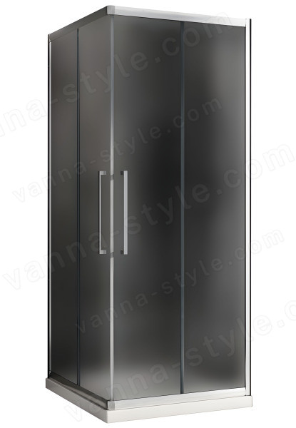 Душевой уголок Abber Schwarzer Diamant AG02080MH 80x80, профиль хром 80x80, профиль хром