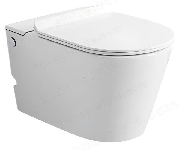 Подвесной унитаз Cerutti Spa Argentera Aria Pulse CT7279, белый с сиденьем