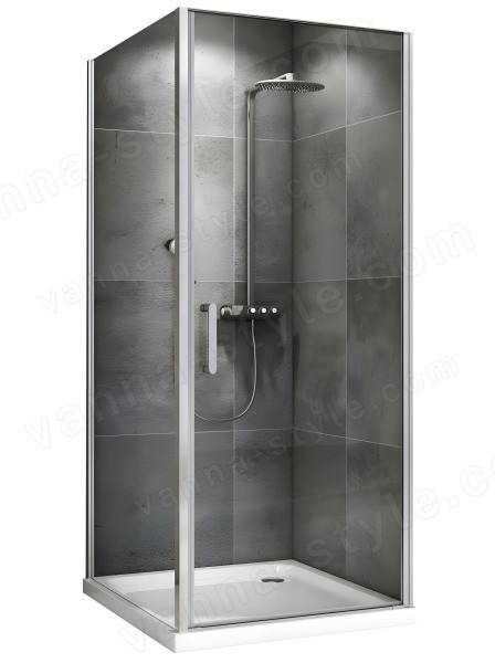 Душевой уголок Abber Sonnenstrand AG04090-S90 90x90, профиль хром 90x90, профиль хром