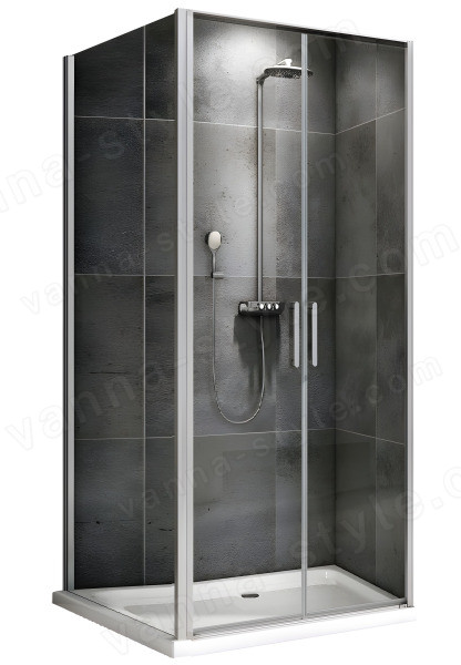 Душевой уголок Abber Sonnenstrand AG04100C-S100 100x100, профиль хром 100x100, профиль хром