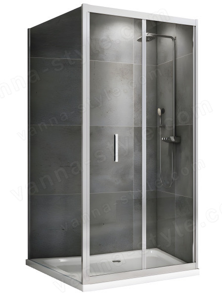 Душевой уголок Abber Sonnenstrand AG07090-S90 90x90, профиль хром 90x90, профиль хром
