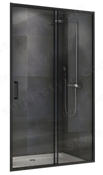 Душевая дверь Abber Schwarzer Diamant AG30100B5 100x190 100x190, профиль черный
