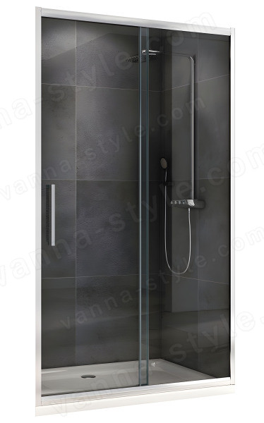 Душевая дверь Abber Schwarzer Diamant AG30150H 150x195, профиль хром 150x195, профиль хром