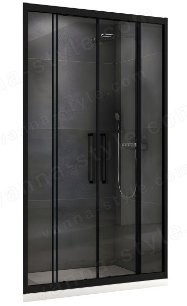 Душевая дверь Abber Schwarzer Diamant AG33150BH 150x195 профиль черный 150x195, профиль черный