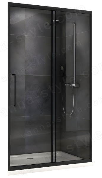 Душевая дверь Abber Schwarzer Diamant AG30180BH 180x195 профиль черный 180x195, профиль черный