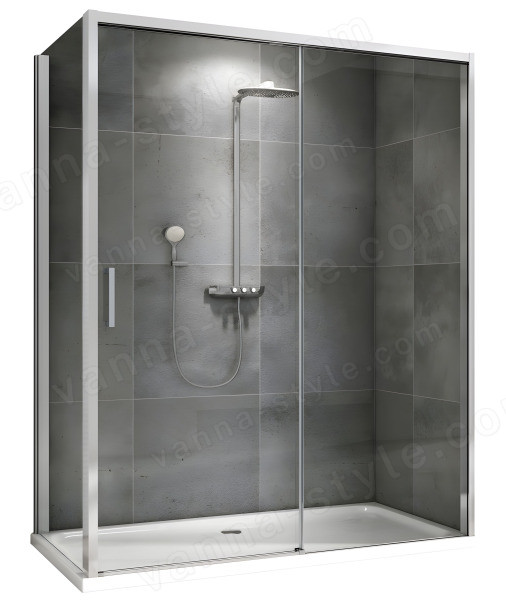 Душевой уголок Abber Komfort AG93160-S92 160x90, профиль хром 160x90, профиль хром