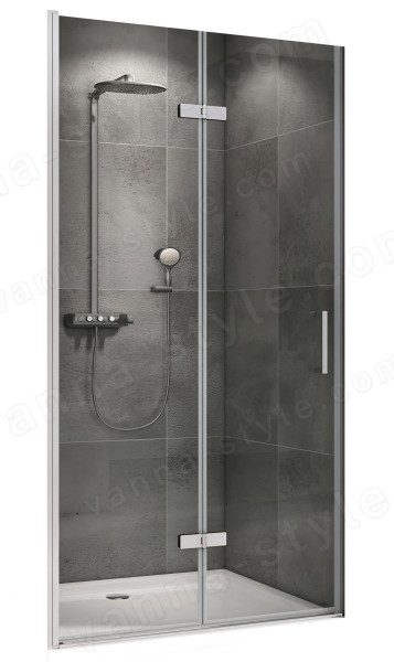 Душевая дверь Abber Zart AG08090P 90x195, профиль хром 90x195, профиль хром