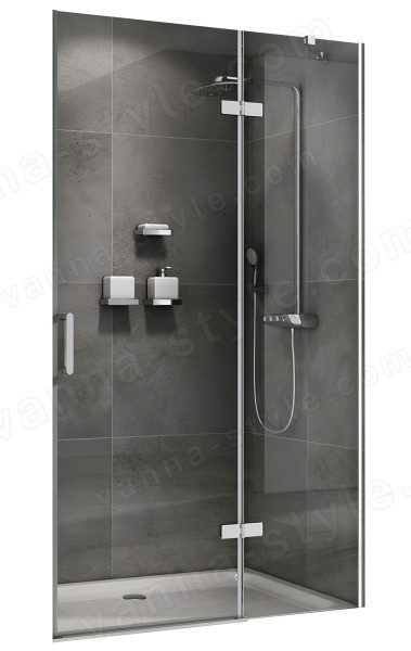 Душевая дверь Abber Zart AG08120 120x195, профиль хром 120x195, профиль хром