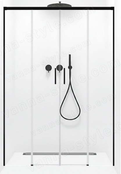 Душевая дверь Radaway Idea Black DWD 170, профиль черный, профиль черный