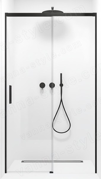 Душевая дверь Radaway Idea Black DWJ 100 R, профиль черный, профиль черный