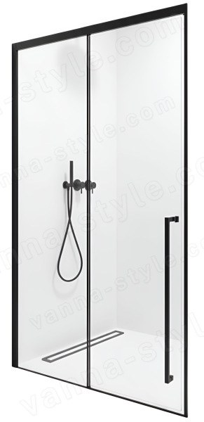Душевая дверь Timo TDSS-120/03C-8R 120x200, профиль черный 120x200, профиль черный