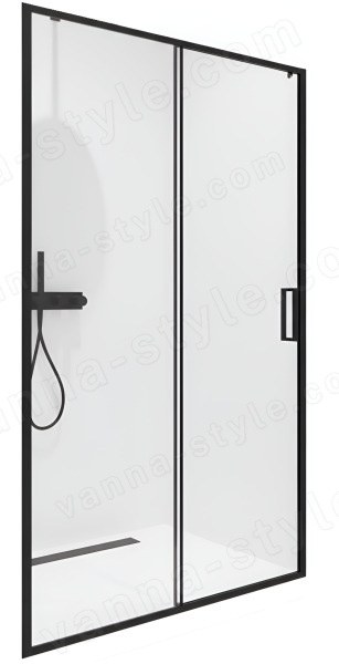 Душевая дверь Timo TD-120/03C-6 120x195, профиль черный 120x195, профиль черный