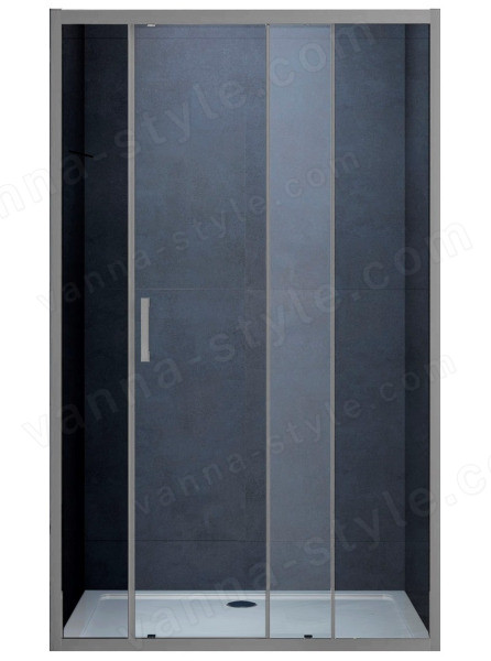 Душевая дверь Vincea Alpha VDS-3AL120CLGM 120x190 120x190, профиль вороненая сталь