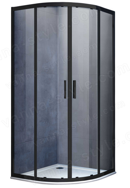 Душевой уголок Vincea Alpha VSQ-3AL900CLB 90x90, профиль черный 90x90, профиль черный