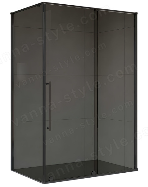 Душевой уголок Vincea Arno VSR-1A9012CGB 120x90, профиль черный 120x90, профиль черный