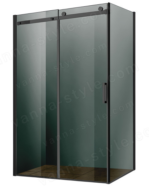 Душевой уголок Vincea Como VSR-1C9012CGB 120x90, профиль черный 120x90, профиль черный