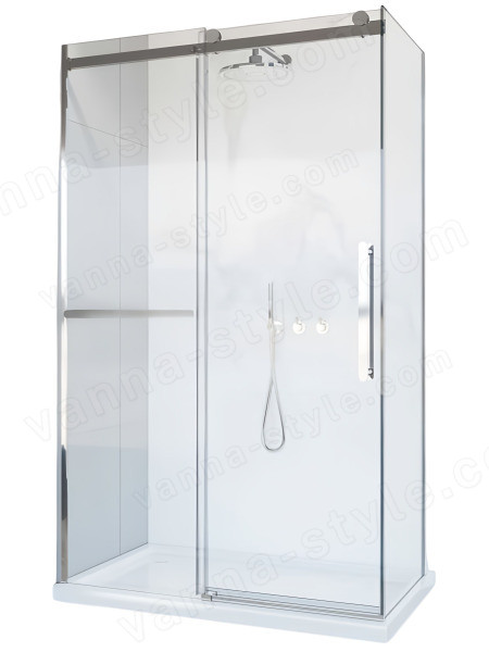 Душевой уголок Vincea Como Soft VSR-1CS8014CL 140x80, профиль хром 140x80, профиль хром