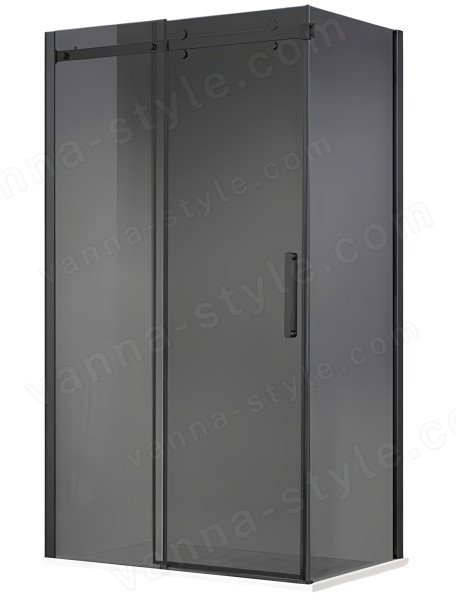 Душевой уголок Vincea Como-N VSR-4CN8014CGB 140x80, профиль черный 140x80, профиль черный