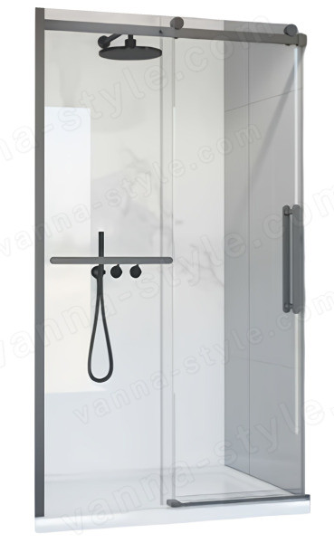 Душевая дверь Vincea Como Soft VDS-1CS120CLGM 120x195 120x195, профиль вороненая сталь