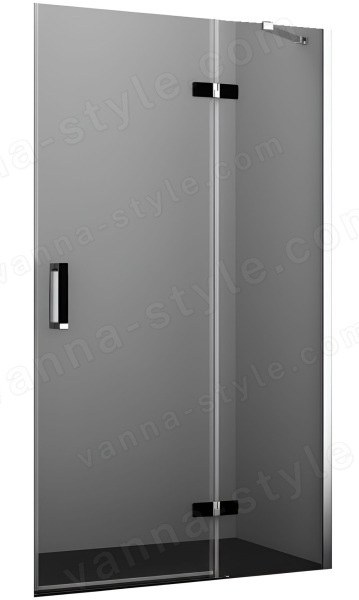 Душевая дверь WasserKraft Aller Black 10H05RB 120x200, профиль хром