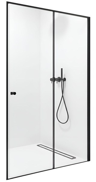 Душевая дверь WasserKraft Dill 61S13 110x200, профиль черный