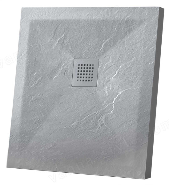 Душевой поддон Vincea VST-4SR9090G 90x90 из искусственного камня, серый 90x90 из искусственного камня, серый
