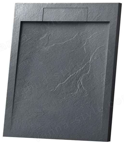 Душевой поддон Vincea VST-4SRL9090A 90x90 из искусственного камня 90x90 из искусственного камня, антрацит