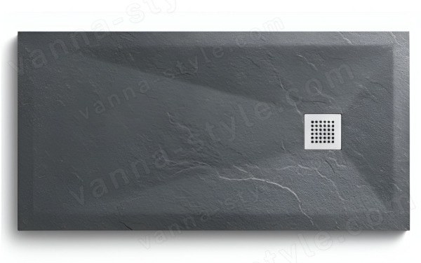 Душевой поддон Vincea VST-4SR9014A 140x90 из искусственного камня 140x90 из искусственного камня, антрацит