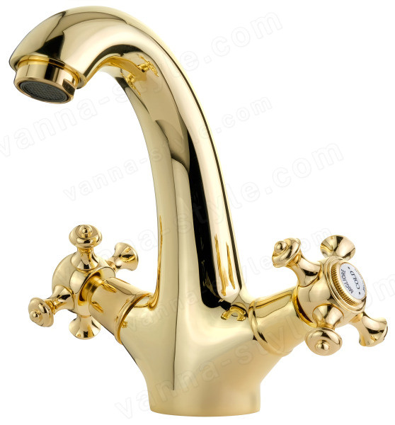 Смеситель для раковины Migliore Prestige 31601, золото, золото