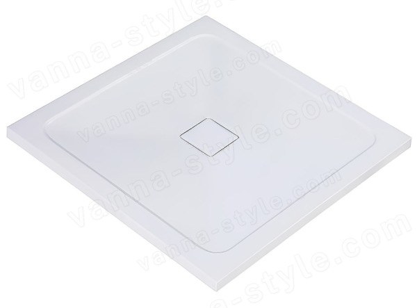 Душевой поддон WasserKraft Dinkel 58T03 90x90 из искусственного камня, белый 90x90 из искусственного камня, белый