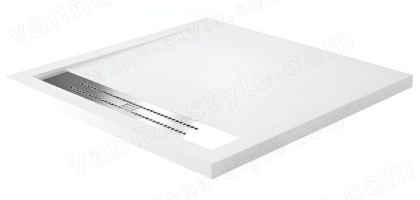 Душевой поддон WasserKraft Mindel 85T03 90x90 из искусственного камня, белый 90x90 из искусственного камня, белый