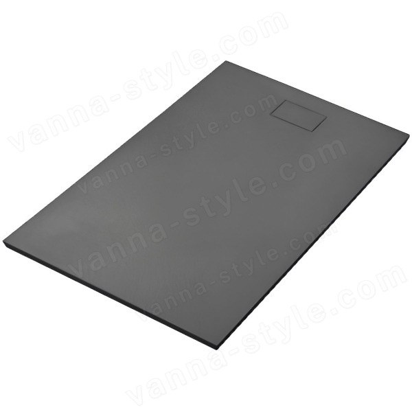 Душевой поддон WasserKraft Elbe 74T14 110x80 стеклопластик, черный 110x80 стеклопластик, черный