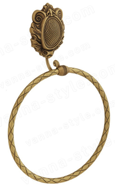 Полотенцедержатель кольцо Migliore Cleopatra 16632, бронза, бронза