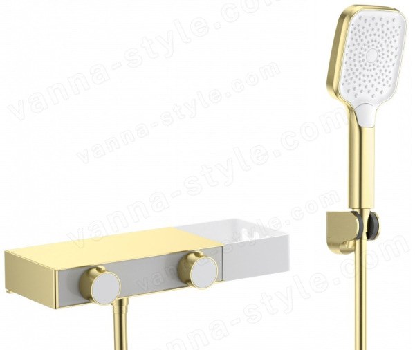 Смеситель для ванны Wonzon&Woghand Shelf WW-B2551-BG, брашированное золото