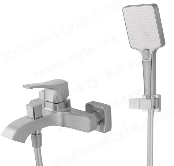 Смеситель для ванны Wonzon&Woghand Flex WW-88037072-BN, брашированный никель