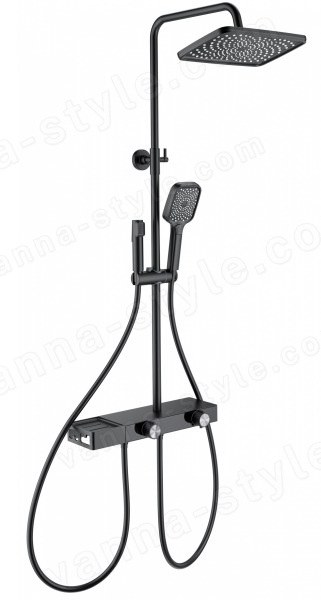 Душевая система Wonzon&amp;Woghand Shelf WW-B4161-MB