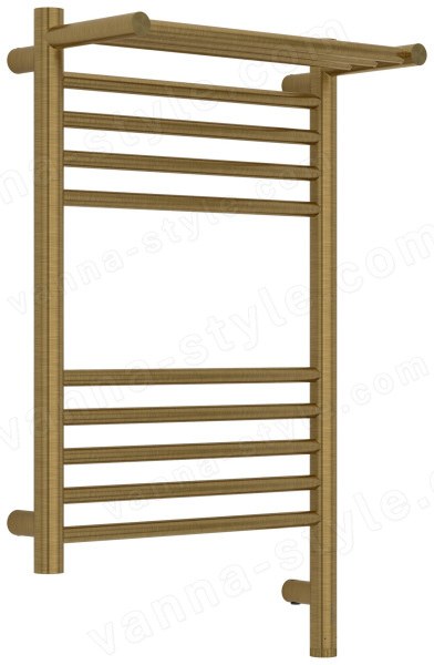 Полотенцесушитель электрический Сунержа Богема 3.1 с полкой 40x60, латунь